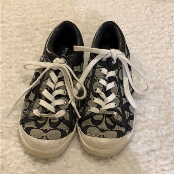 Coach Shoes - Black Coach Sneakers, Size 8